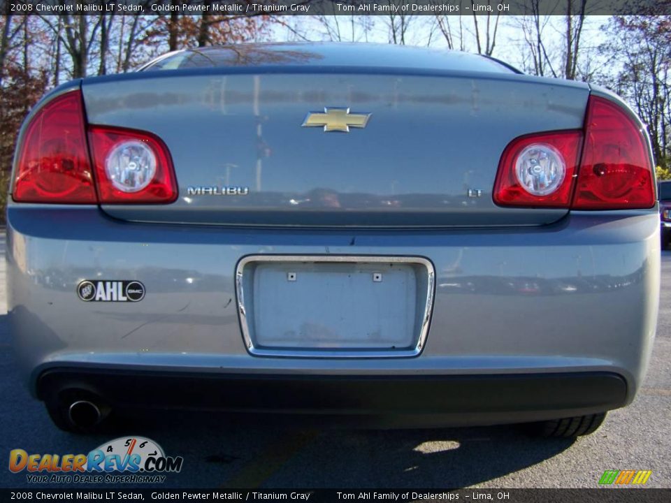 2008 Chevrolet Malibu LT Sedan Golden Pewter Metallic / Titanium Gray Photo #6