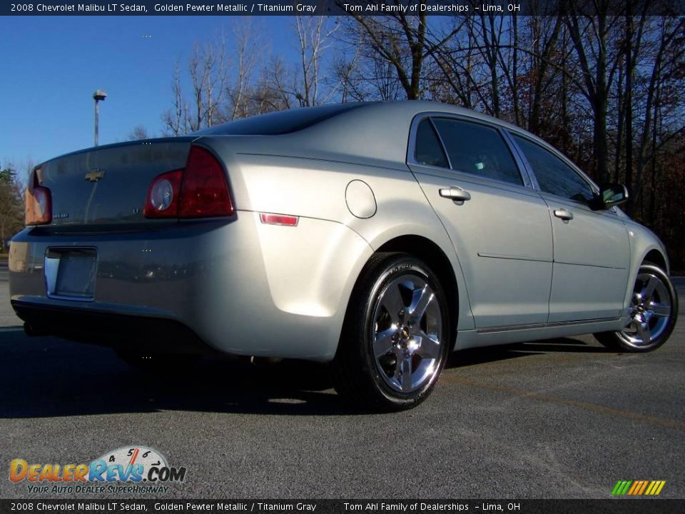 2008 Chevrolet Malibu LT Sedan Golden Pewter Metallic / Titanium Gray Photo #7