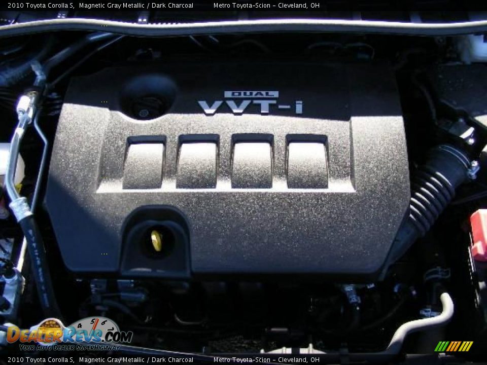 2010 Toyota Corolla S Magnetic Gray Metallic / Dark Charcoal Photo #25