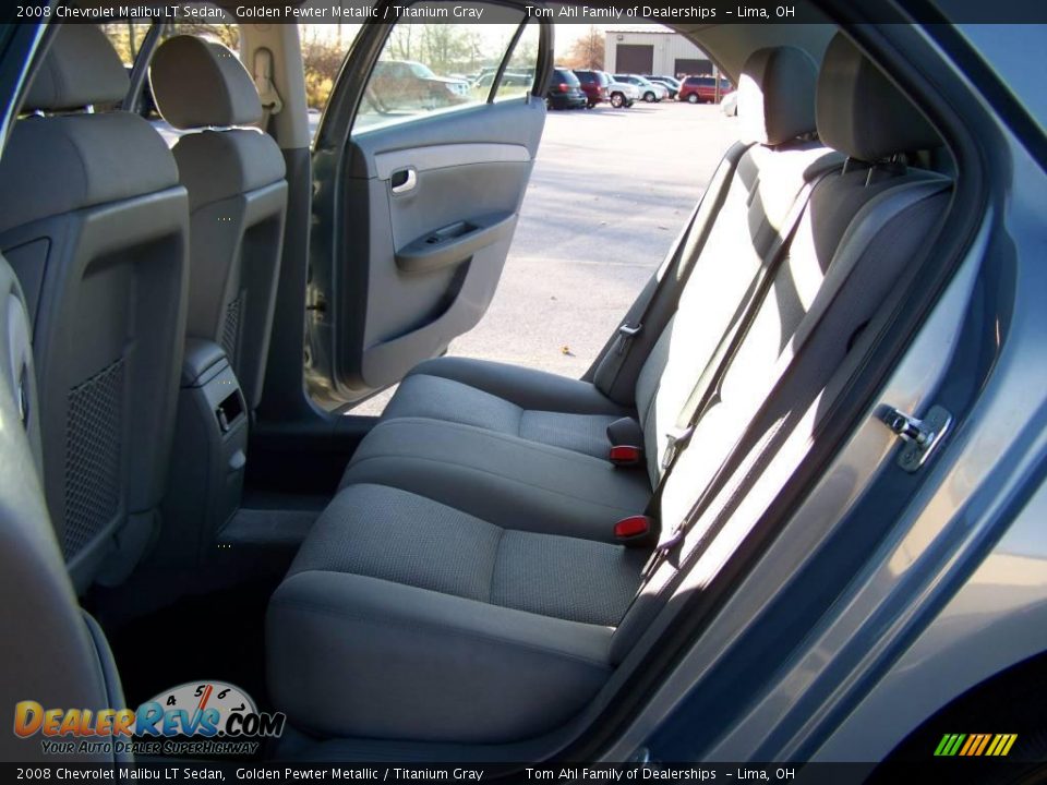 2008 Chevrolet Malibu LT Sedan Golden Pewter Metallic / Titanium Gray Photo #10