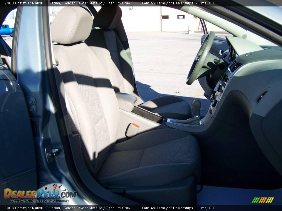 2008 Chevrolet Malibu LT Sedan Golden Pewter Metallic / Titanium Gray Photo #12