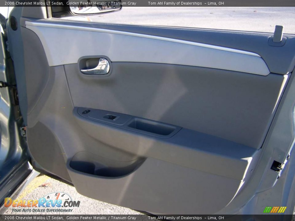 2008 Chevrolet Malibu LT Sedan Golden Pewter Metallic / Titanium Gray Photo #13
