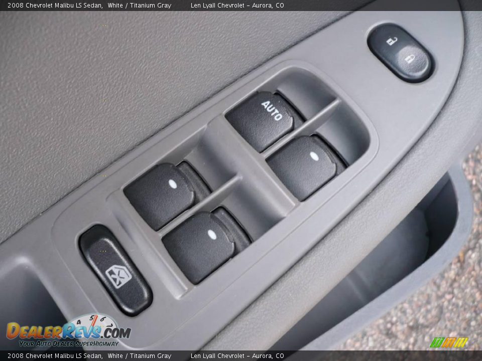 2008 Chevrolet Malibu LS Sedan White / Titanium Gray Photo #8