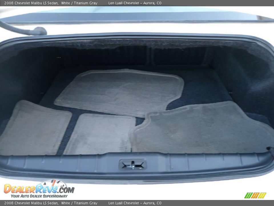 2008 Chevrolet Malibu LS Sedan White / Titanium Gray Photo #11