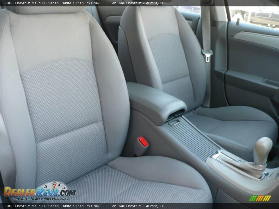 2008 Chevrolet Malibu LS Sedan White / Titanium Gray Photo #14