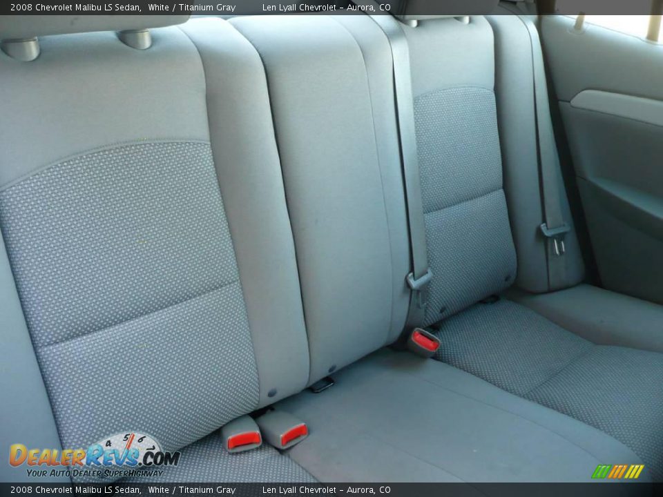 2008 Chevrolet Malibu LS Sedan White / Titanium Gray Photo #15