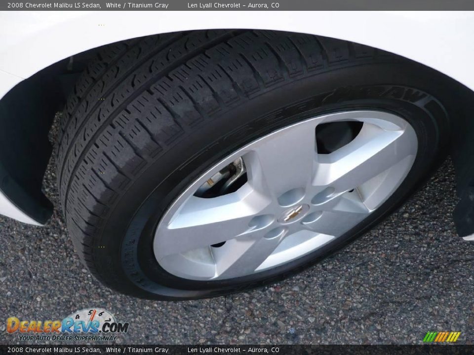 2008 Chevrolet Malibu LS Sedan White / Titanium Gray Photo #21