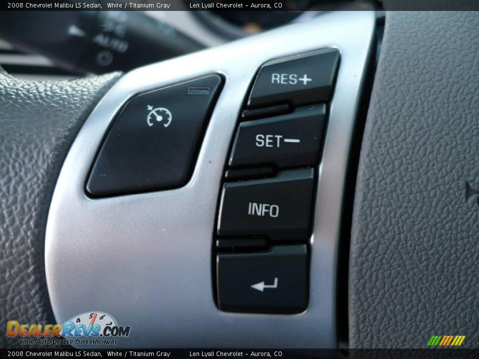 2008 Chevrolet Malibu LS Sedan White / Titanium Gray Photo #22