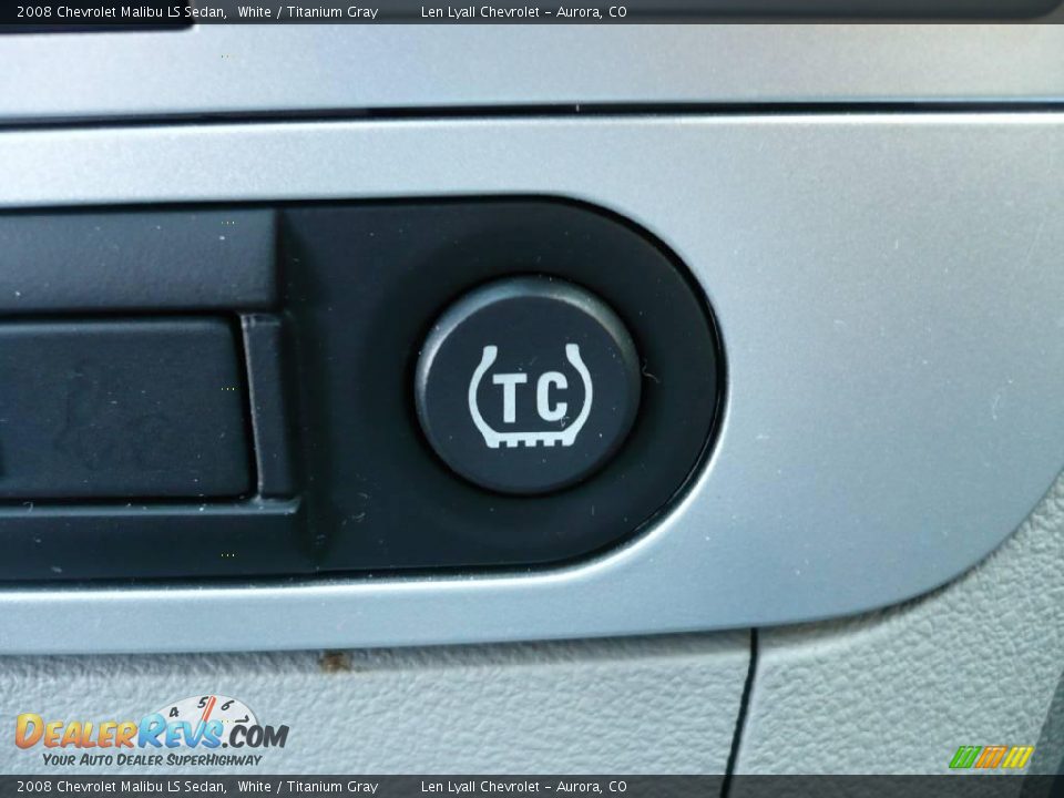 2008 Chevrolet Malibu LS Sedan White / Titanium Gray Photo #25