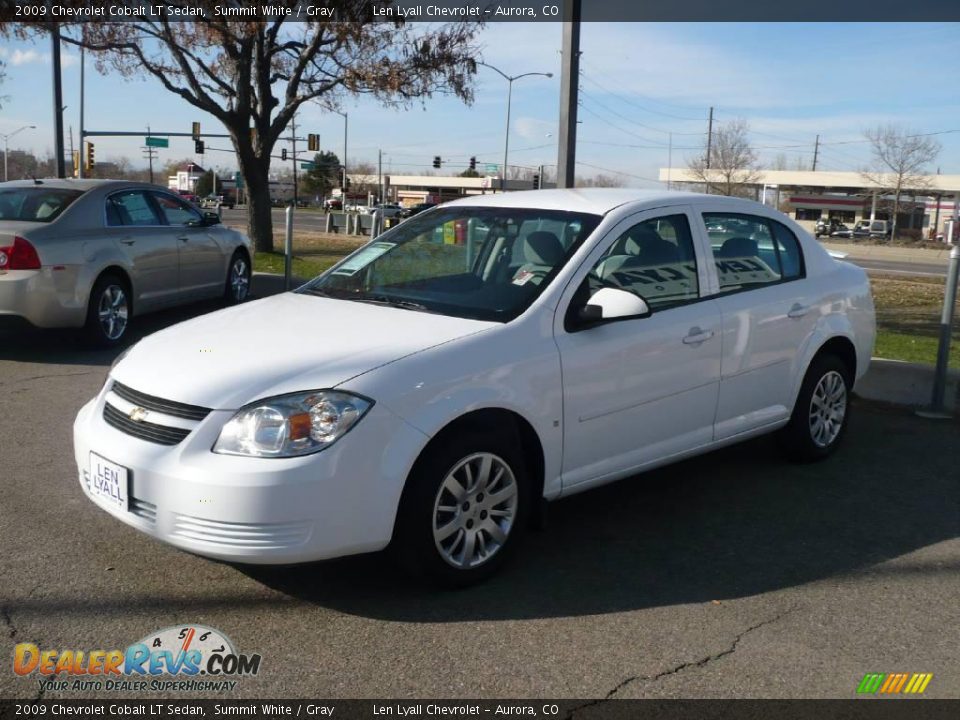 2009 Chevrolet Cobalt LT Sedan Summit White / Gray Photo #3