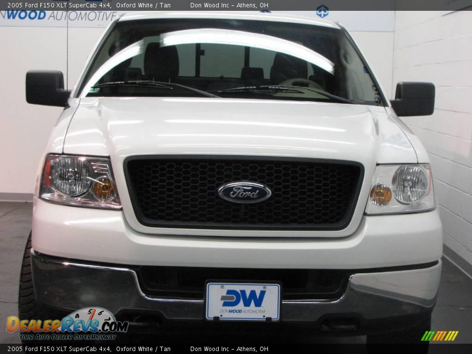 2005 Ford F150 XLT SuperCab 4x4 Oxford White / Tan Photo #8