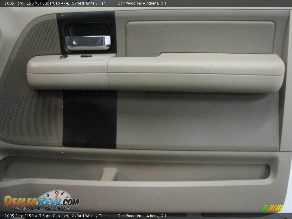 2005 Ford F150 XLT SuperCab 4x4 Oxford White / Tan Photo #15