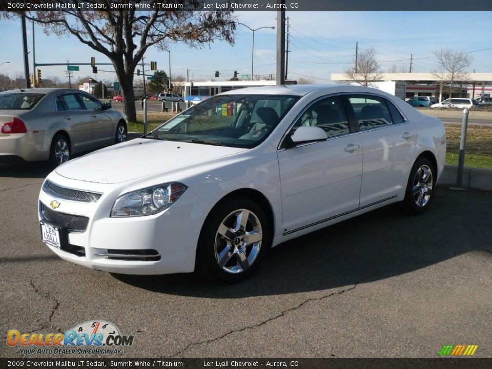 2009 Chevrolet Malibu LT Sedan Summit White / Titanium Photo #3