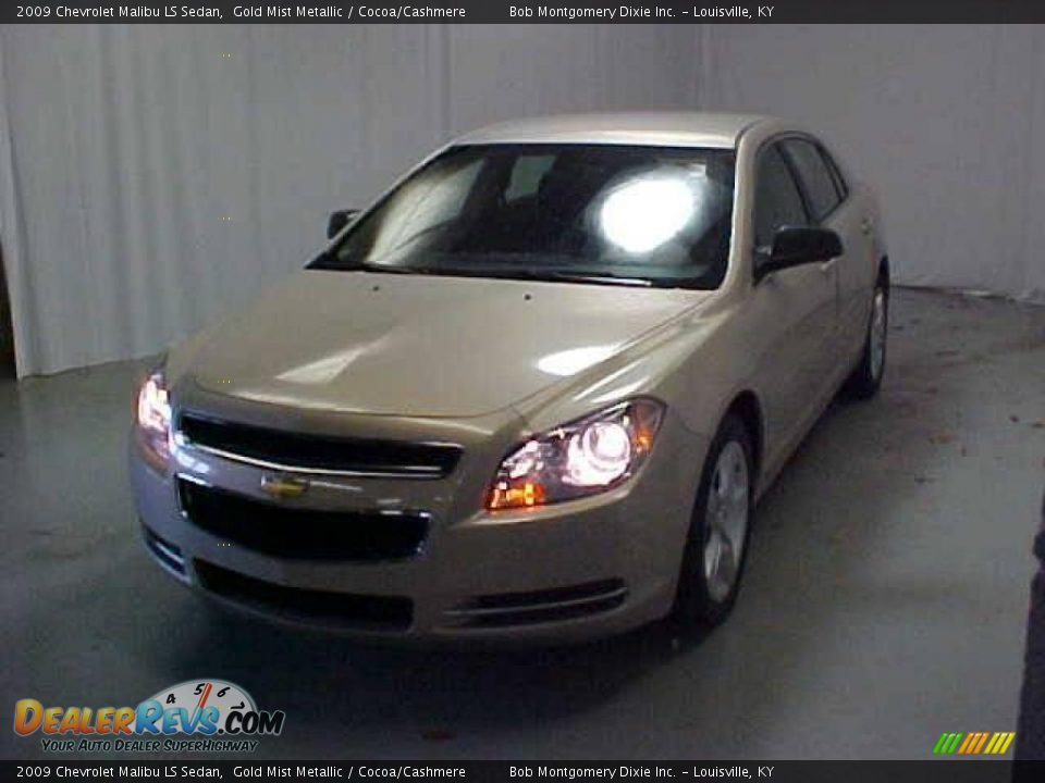 2009 Chevrolet Malibu LS Sedan Gold Mist Metallic / Cocoa/Cashmere Photo #3