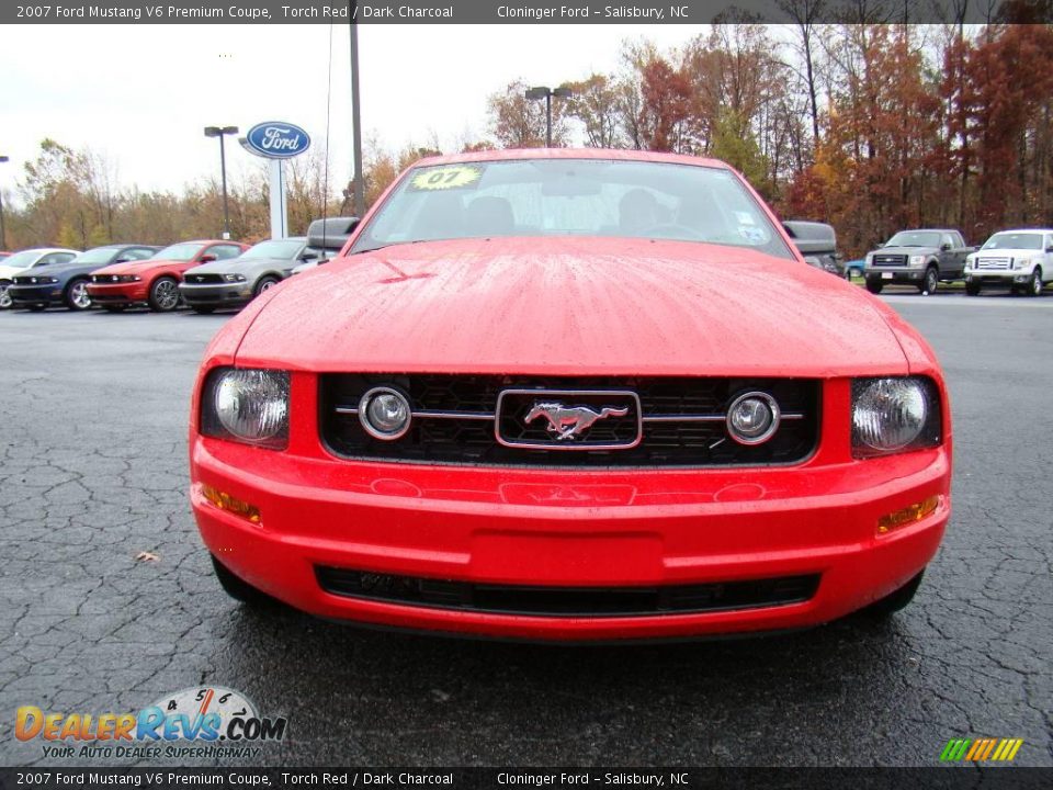 2007 Ford Mustang V6 Premium Coupe Torch Red / Dark Charcoal Photo #7