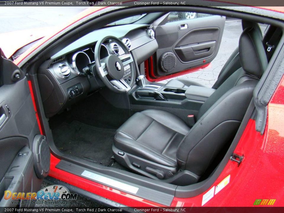 2007 Ford Mustang V6 Premium Coupe Torch Red / Dark Charcoal Photo #8