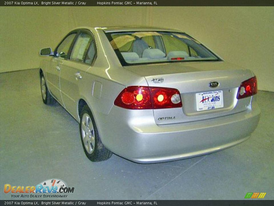 2007 Kia Optima LX Bright Silver Metallic / Gray Photo #3