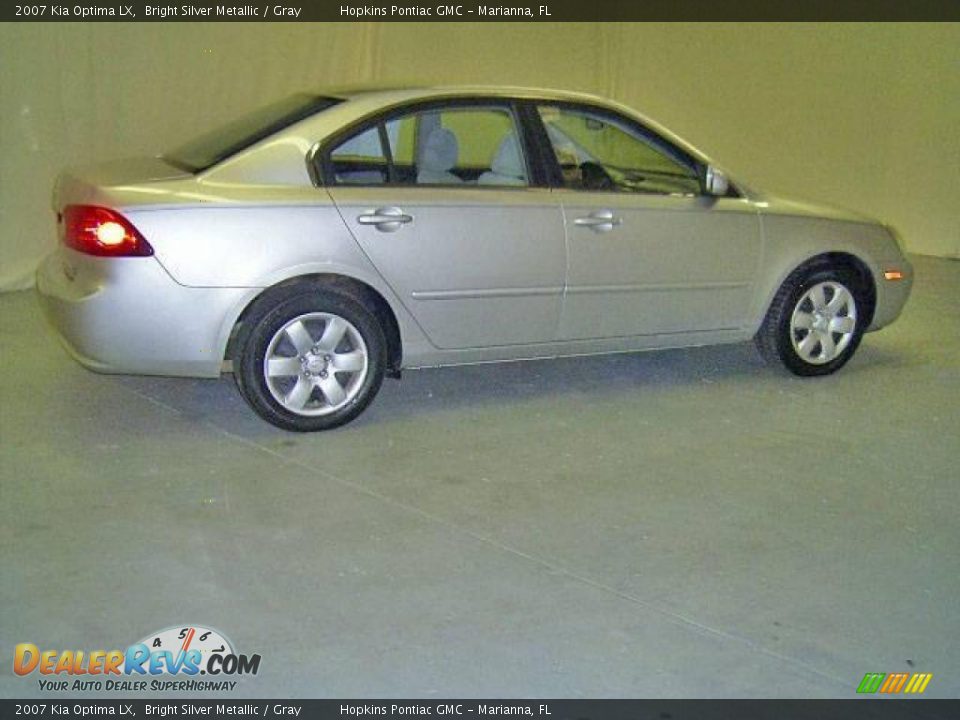 2007 Kia Optima LX Bright Silver Metallic / Gray Photo #8