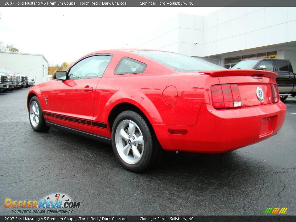 2007 Ford Mustang V6 Premium Coupe Torch Red / Dark Charcoal Photo #20