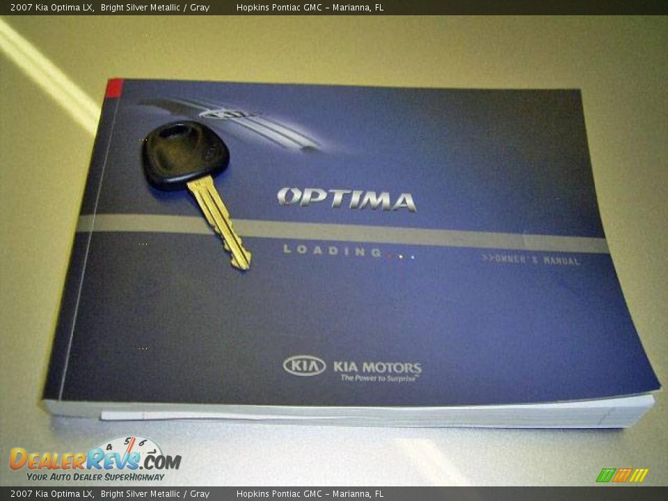 2007 Kia Optima LX Bright Silver Metallic / Gray Photo #13