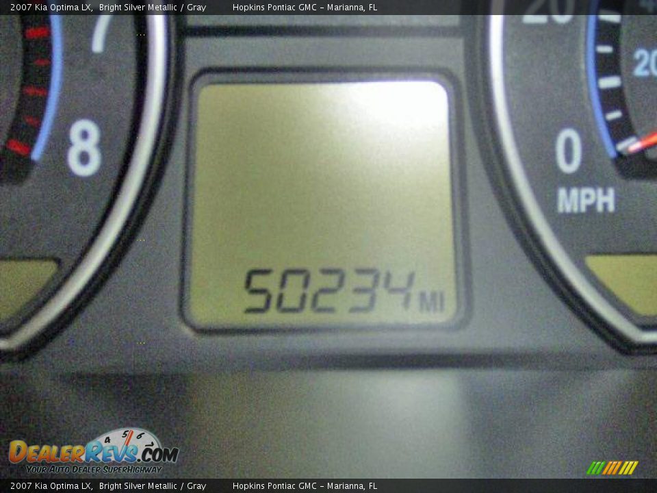 2007 Kia Optima LX Bright Silver Metallic / Gray Photo #14