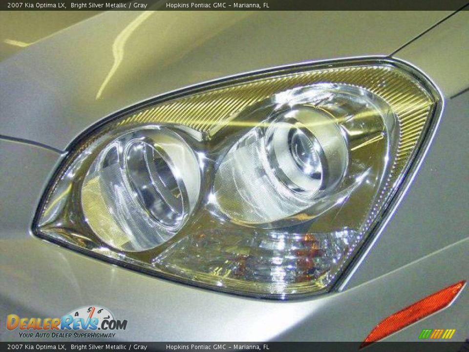 2007 Kia Optima LX Bright Silver Metallic / Gray Photo #15