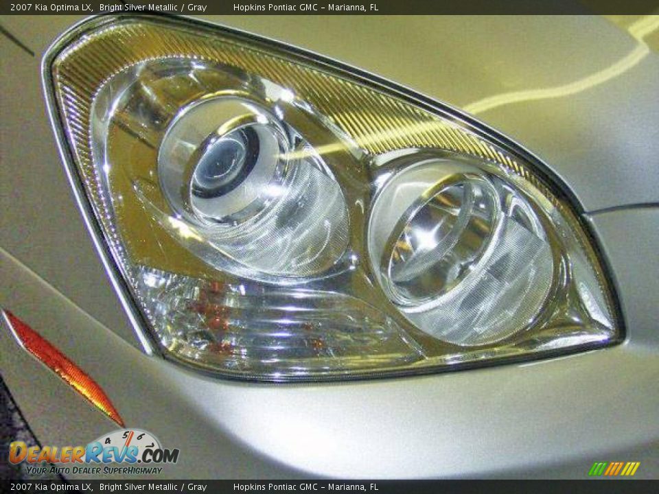 2007 Kia Optima LX Bright Silver Metallic / Gray Photo #16