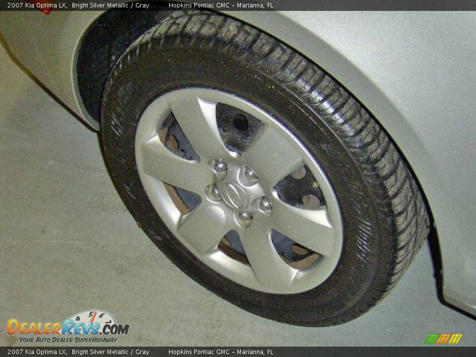 2007 Kia Optima LX Bright Silver Metallic / Gray Photo #19
