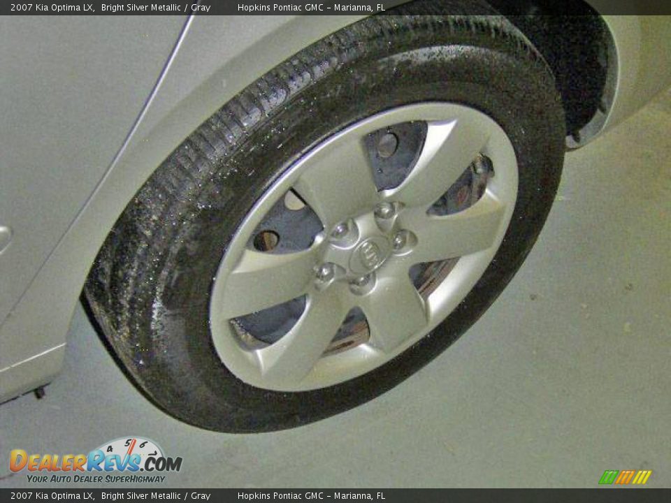 2007 Kia Optima LX Bright Silver Metallic / Gray Photo #20