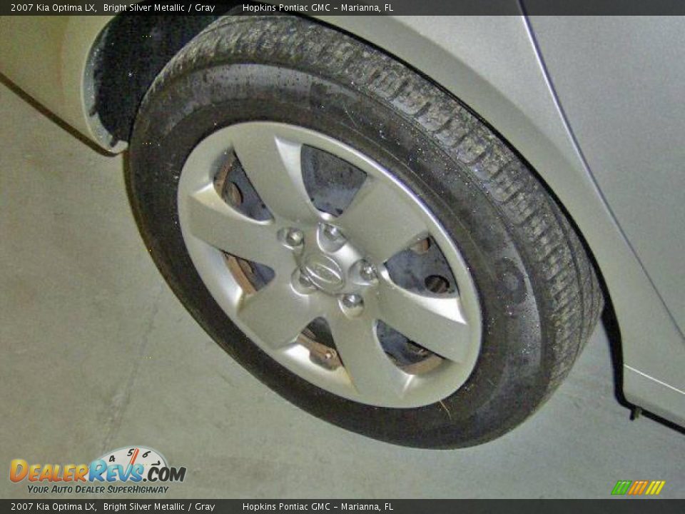 2007 Kia Optima LX Bright Silver Metallic / Gray Photo #21