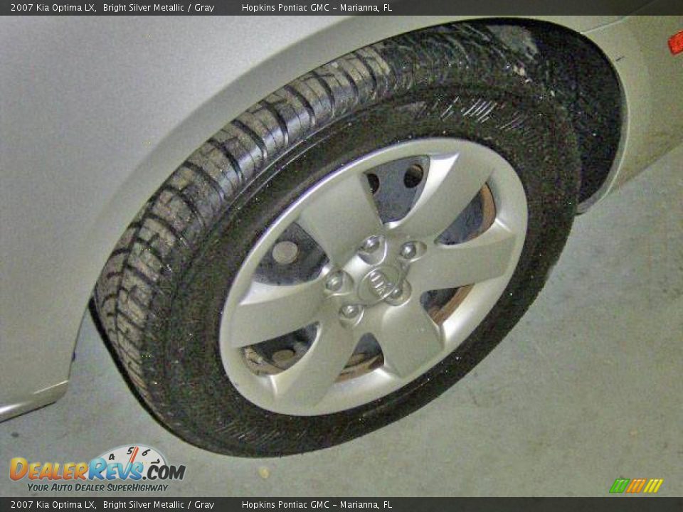 2007 Kia Optima LX Bright Silver Metallic / Gray Photo #22