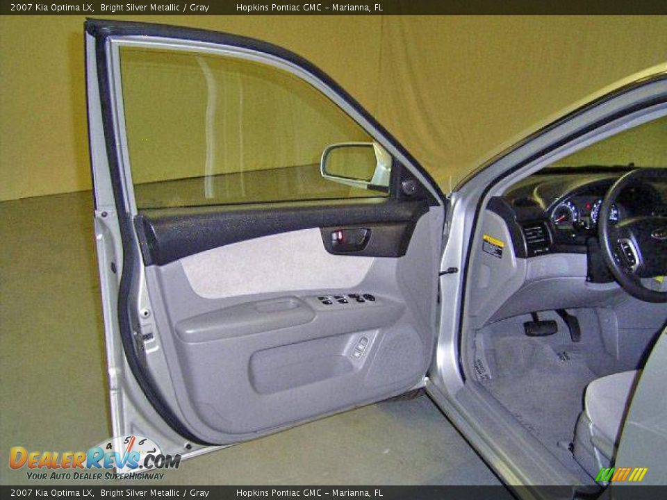 2007 Kia Optima LX Bright Silver Metallic / Gray Photo #23