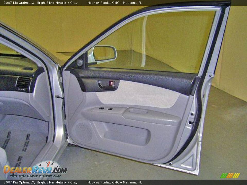 2007 Kia Optima LX Bright Silver Metallic / Gray Photo #25