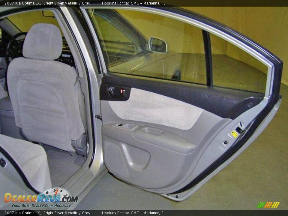 2007 Kia Optima LX Bright Silver Metallic / Gray Photo #26