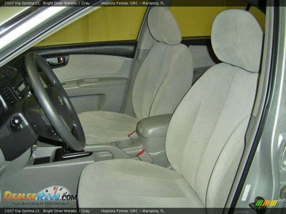 2007 Kia Optima LX Bright Silver Metallic / Gray Photo #27