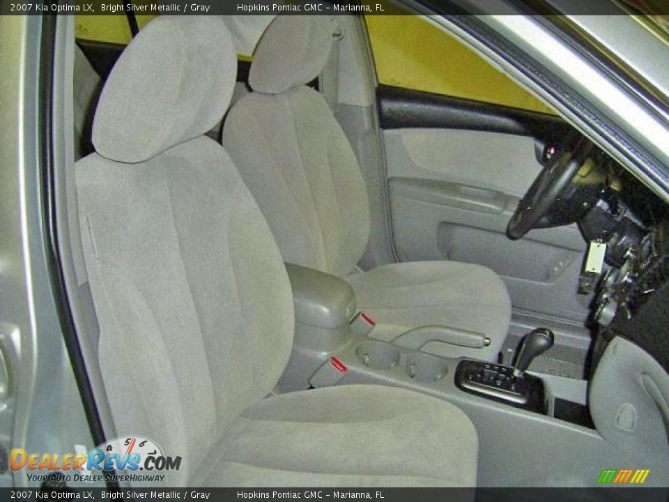 2007 Kia Optima LX Bright Silver Metallic / Gray Photo #28