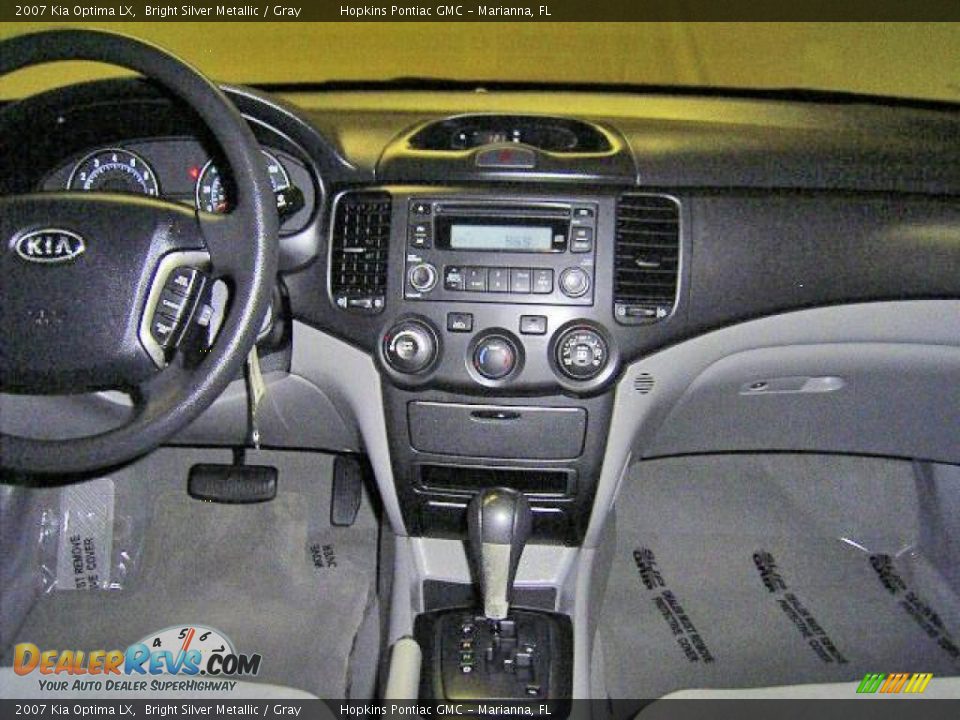 2007 Kia Optima LX Bright Silver Metallic / Gray Photo #29