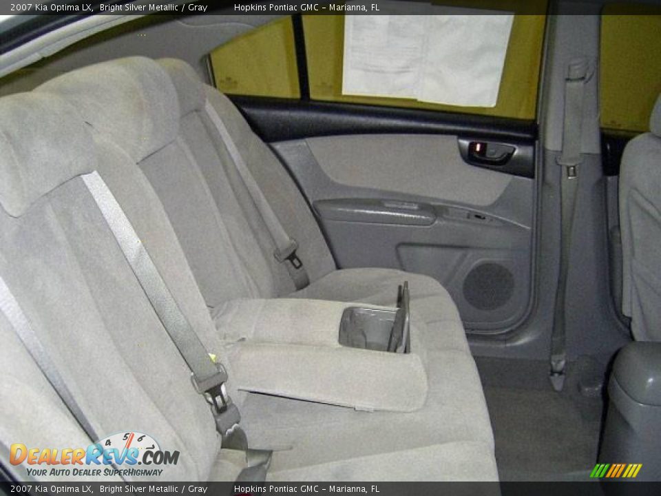 2007 Kia Optima LX Bright Silver Metallic / Gray Photo #33