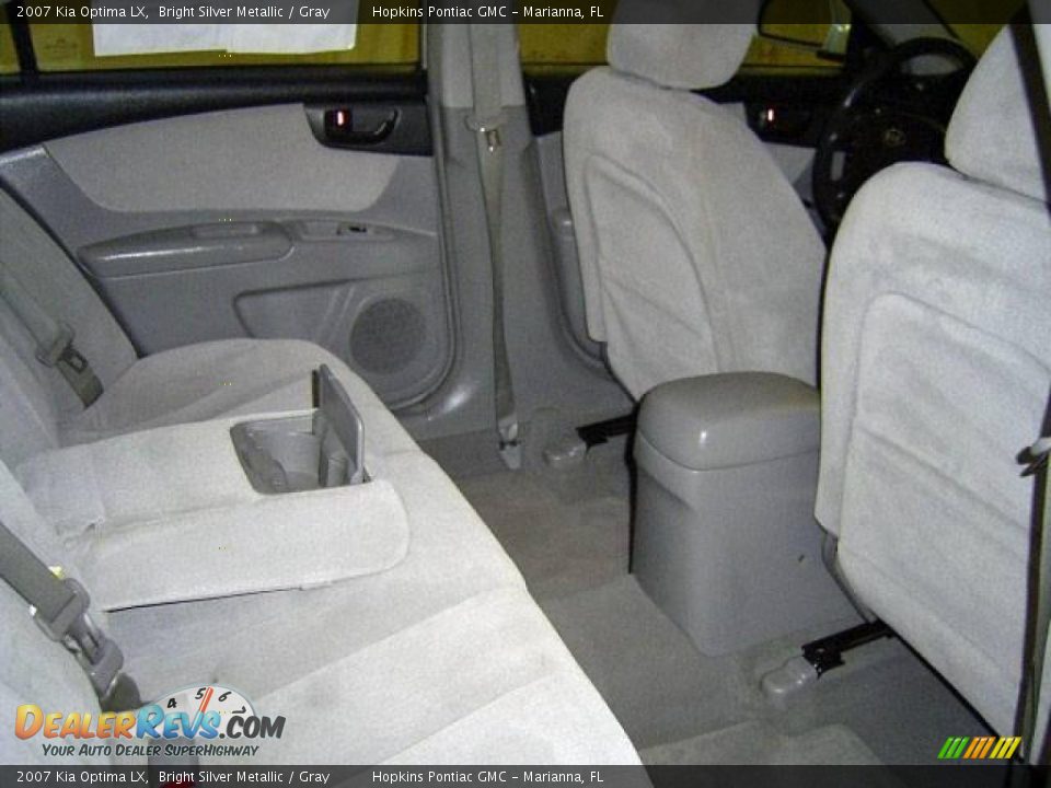 2007 Kia Optima LX Bright Silver Metallic / Gray Photo #34