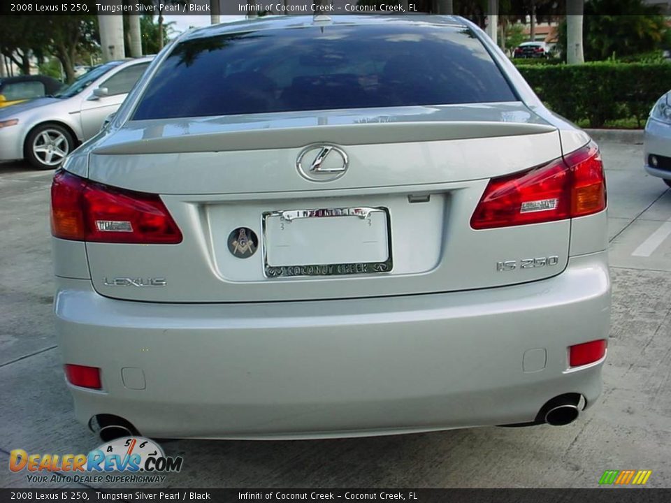 2008 Lexus IS 250 Tungsten Silver Pearl / Black Photo #4
