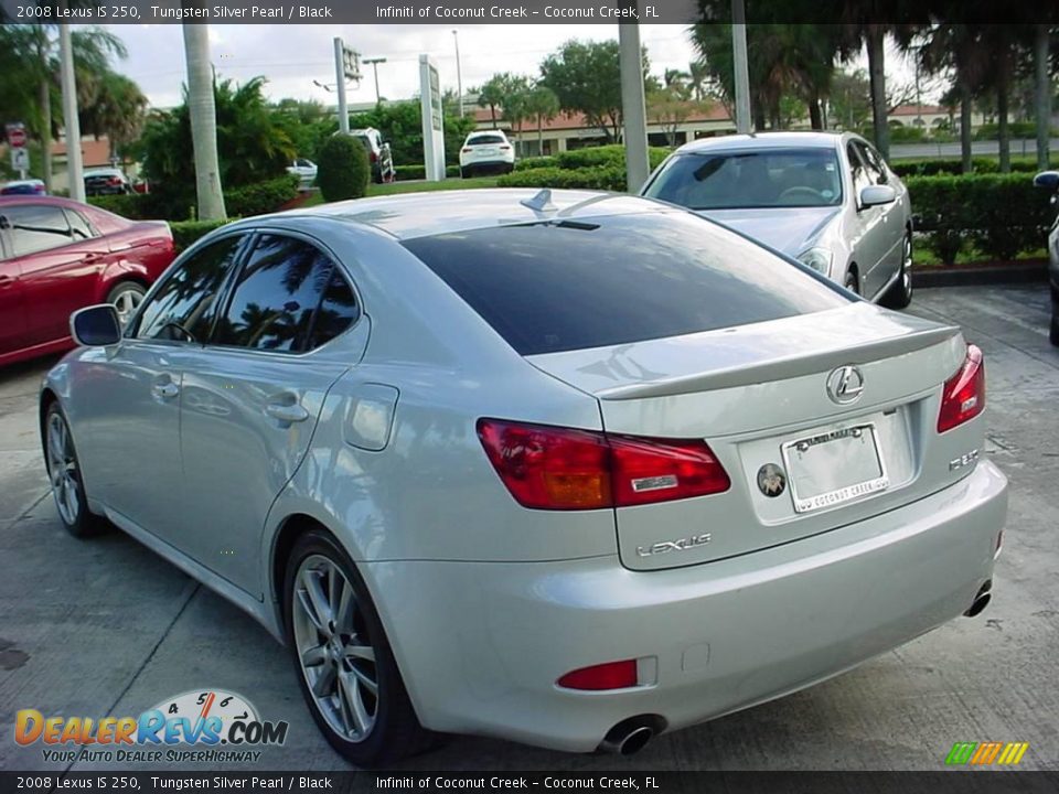 2008 Lexus IS 250 Tungsten Silver Pearl / Black Photo #5