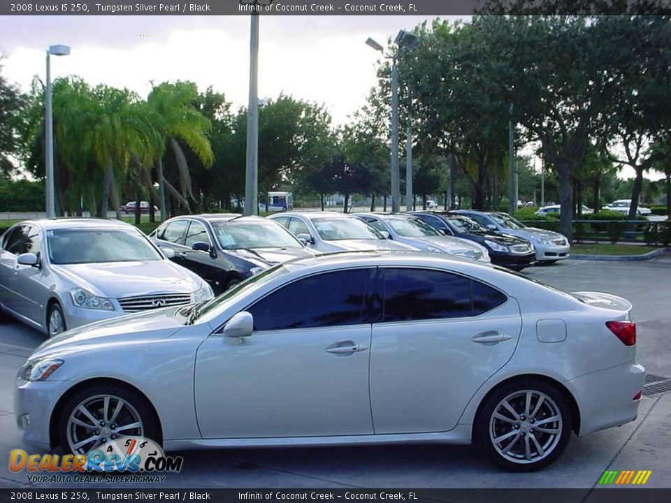 2008 Lexus IS 250 Tungsten Silver Pearl / Black Photo #6