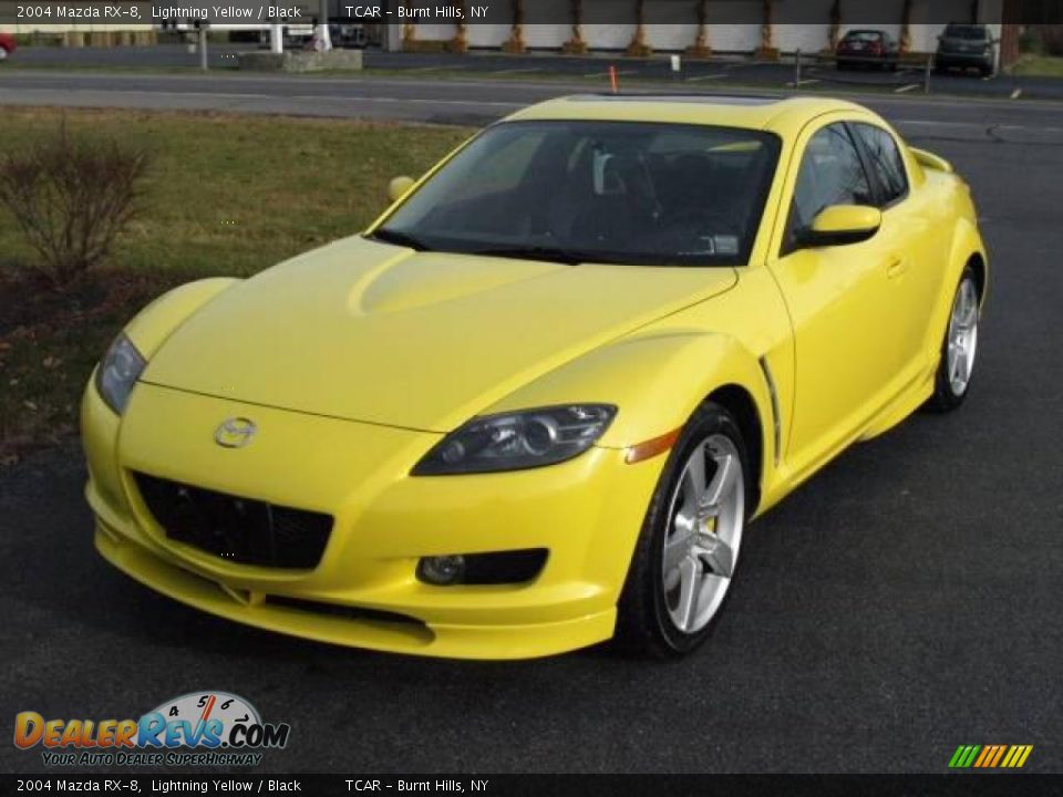 2004 Mazda RX-8 Lightning Yellow / Black Photo #2