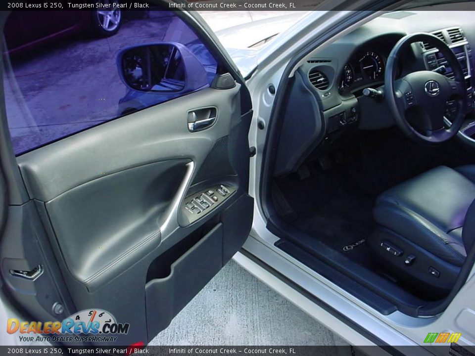 2008 Lexus IS 250 Tungsten Silver Pearl / Black Photo #9
