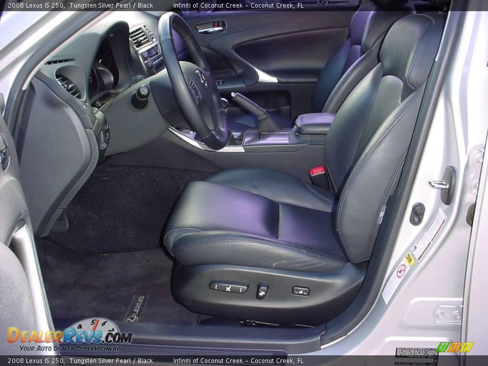 2008 Lexus IS 250 Tungsten Silver Pearl / Black Photo #10