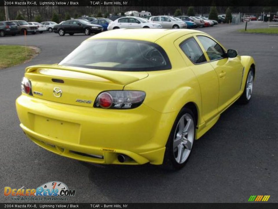 2004 Mazda RX-8 Lightning Yellow / Black Photo #4