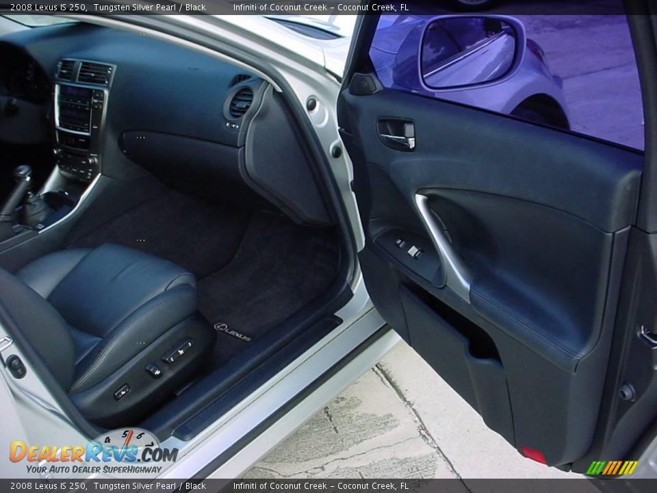 2008 Lexus IS 250 Tungsten Silver Pearl / Black Photo #11