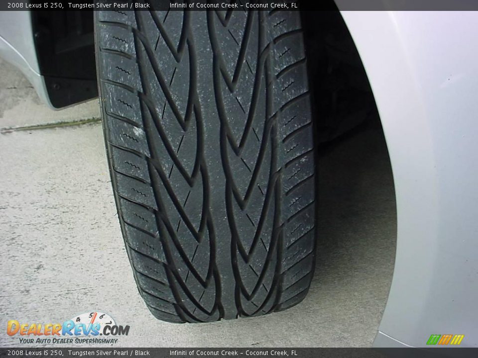 2008 Lexus IS 250 Tungsten Silver Pearl / Black Photo #17