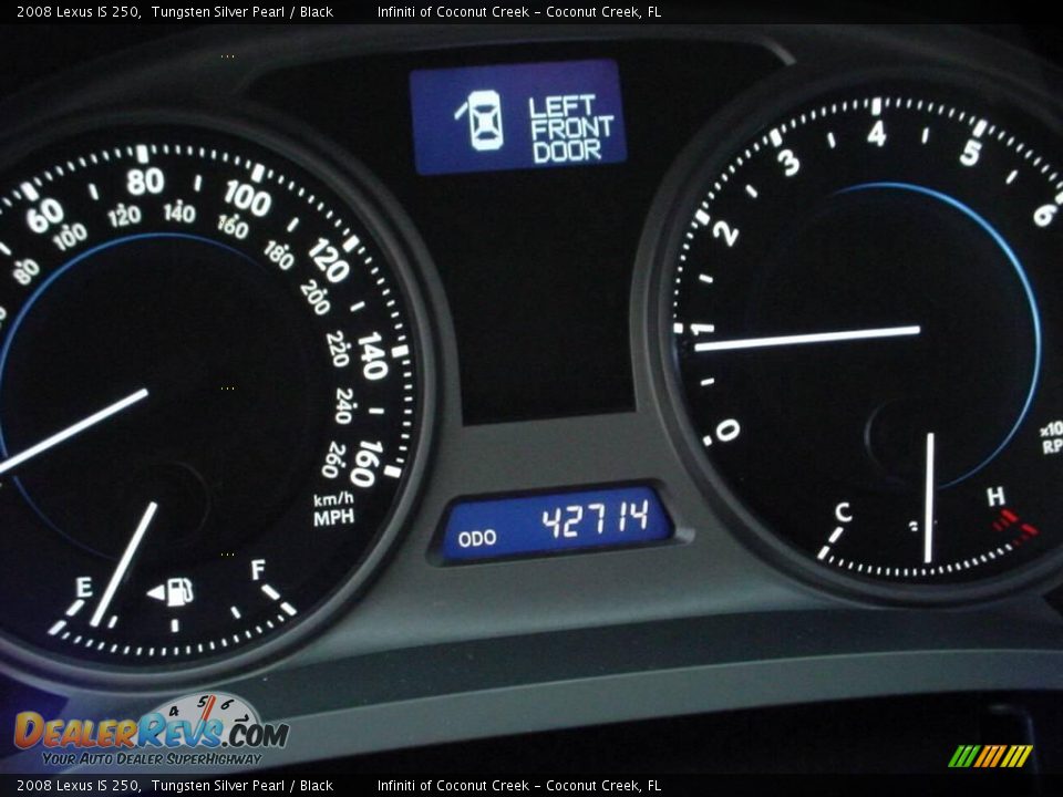 2008 Lexus IS 250 Tungsten Silver Pearl / Black Photo #20
