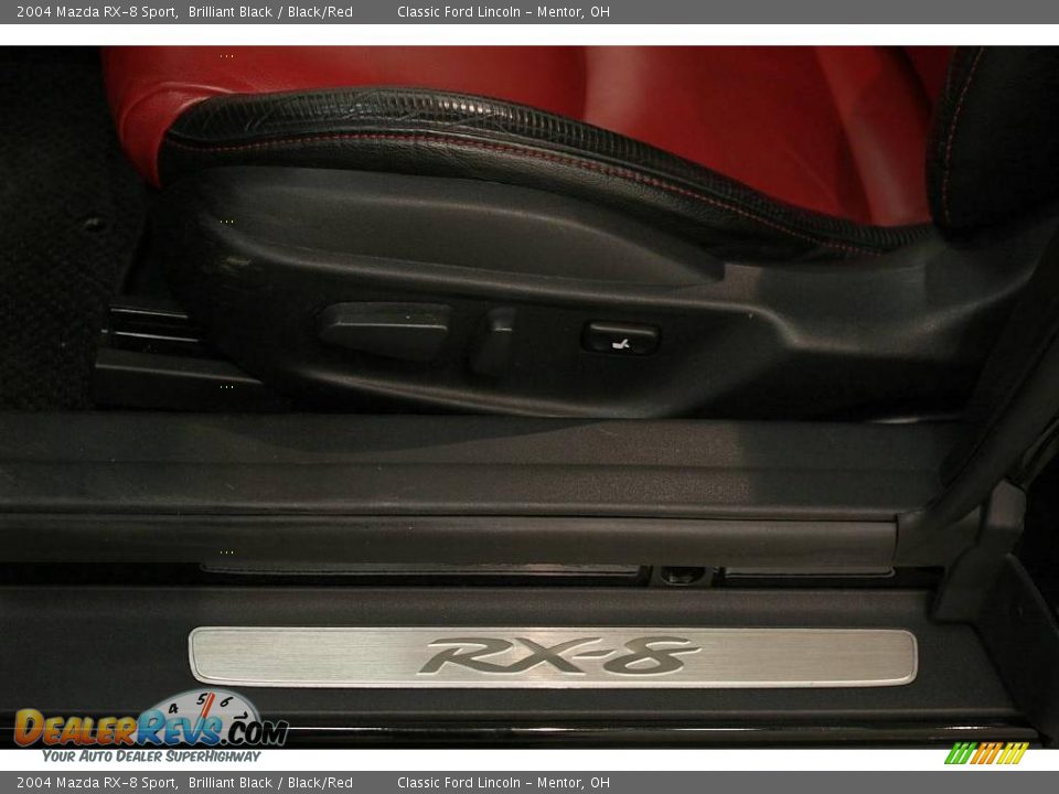 2004 Mazda RX-8 Sport Brilliant Black / Black/Red Photo #11